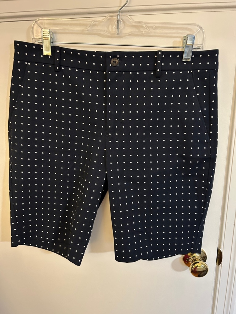 Ralph Lauren Navy Shorts with White Polka Dots